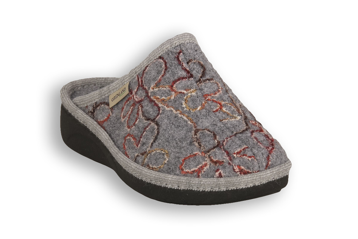 Ciabatte Uomo GrüNland In Pelle Grigio Antracite - Tomaia In Vera Pelle, Suola In Gomma, Plantare In Sughero | Comode, Eleganti, Casual