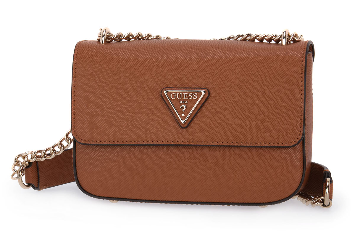 GUESS Borsa A Tracolla Amorette Flap Crossbody – Cognac Marrone, Elegante E Pratica Per Tutti I Giorni