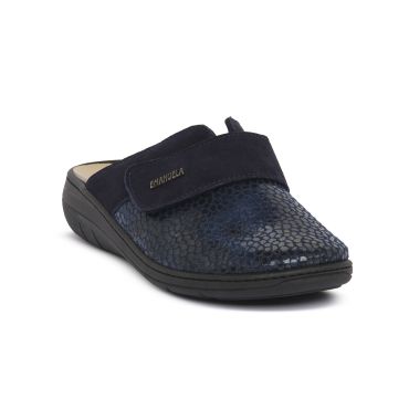 Pantofole sanitarie blu da donna con sottopiede anatomico Fly Flot