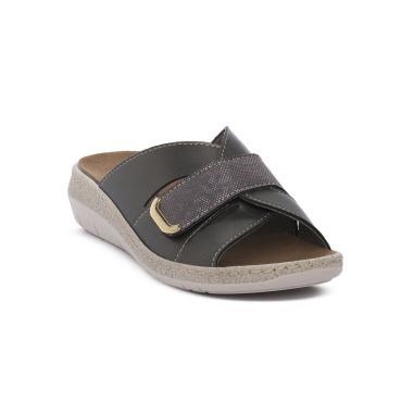 Pantofola Grünland Sara CB0683 In Feltro Di Lana – Grigio-Cipria, Suola Antiscivolo, Fodera In Tessuto E Sottopiede In Pelle, Taglia Unica Donna