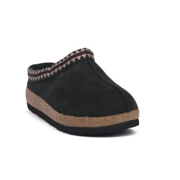 Sabot Artigianali BIOLINE Made In Italy, In Pelle Nabuk Ingrassato, Suola EVA, Plantare In Gomma-sughero - Marrone/nero