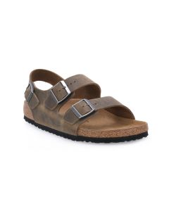 BIRKENSTOCK MILANO FADED KHAKI OILED CALZ S