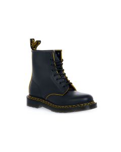 DR MARTENS 1460 DOUBLE STITCH BLK YELLOW SMOOTH
